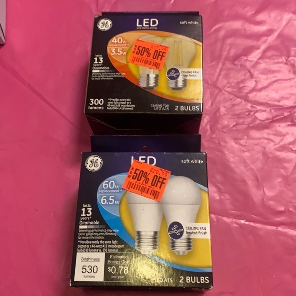 2/$20.  LED Soft White Dimmable Light Bulbs Household Shop Office Lighting